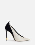 Elisabetta Franchi Décolleté Pelle Latte/Nero
