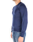 K-way uomo maglia blu con logo