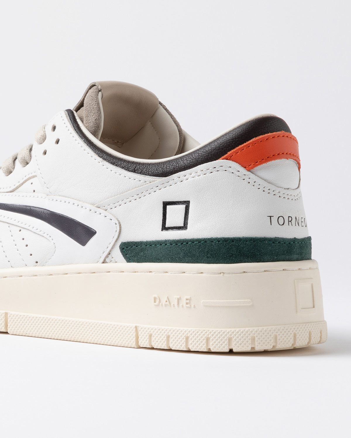 D.A.T.E. Sneakers Torneo Colored Uomo Bianco/Testa di Moro