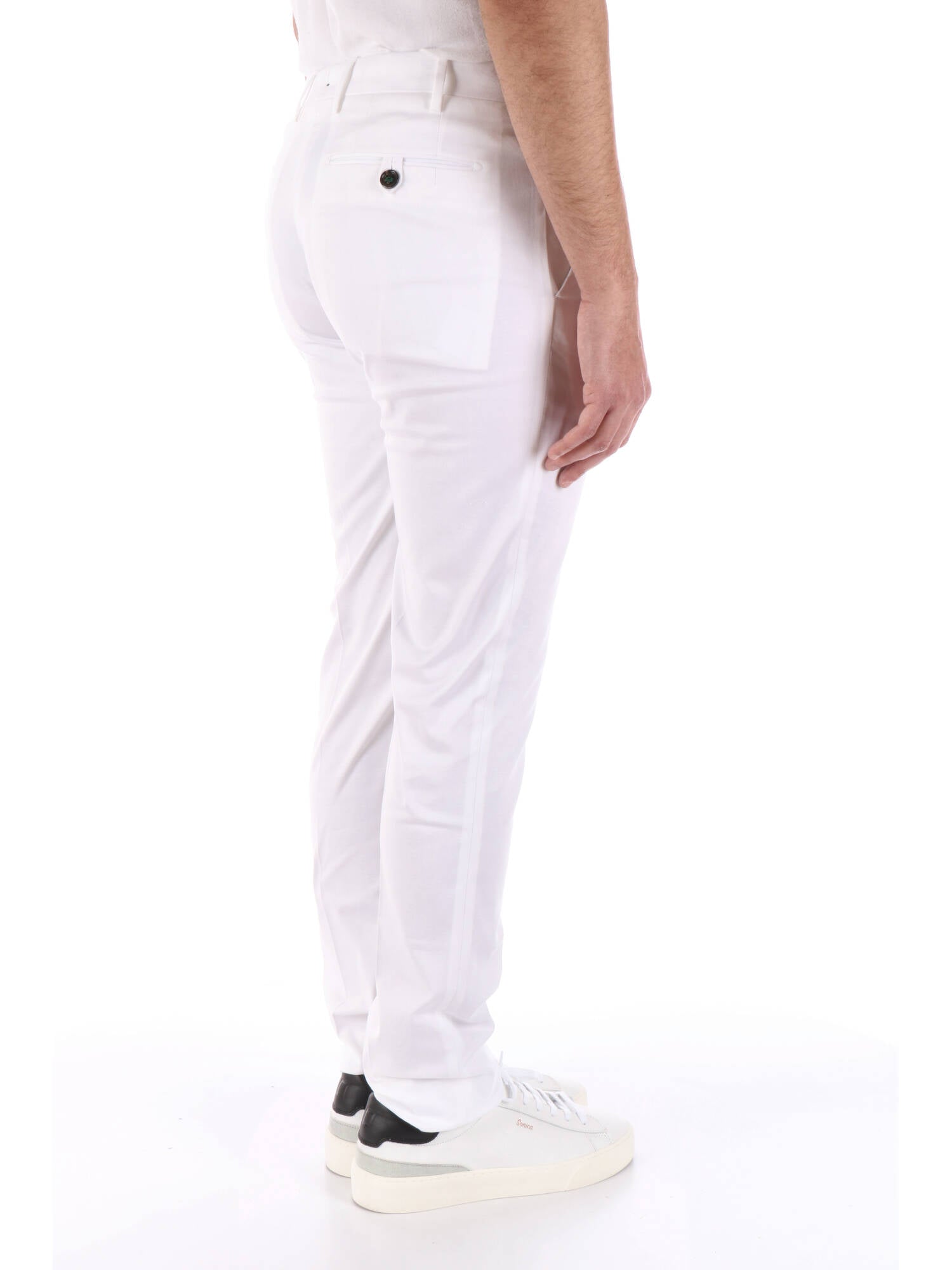 Berwich uomo pantalone bianco Morello