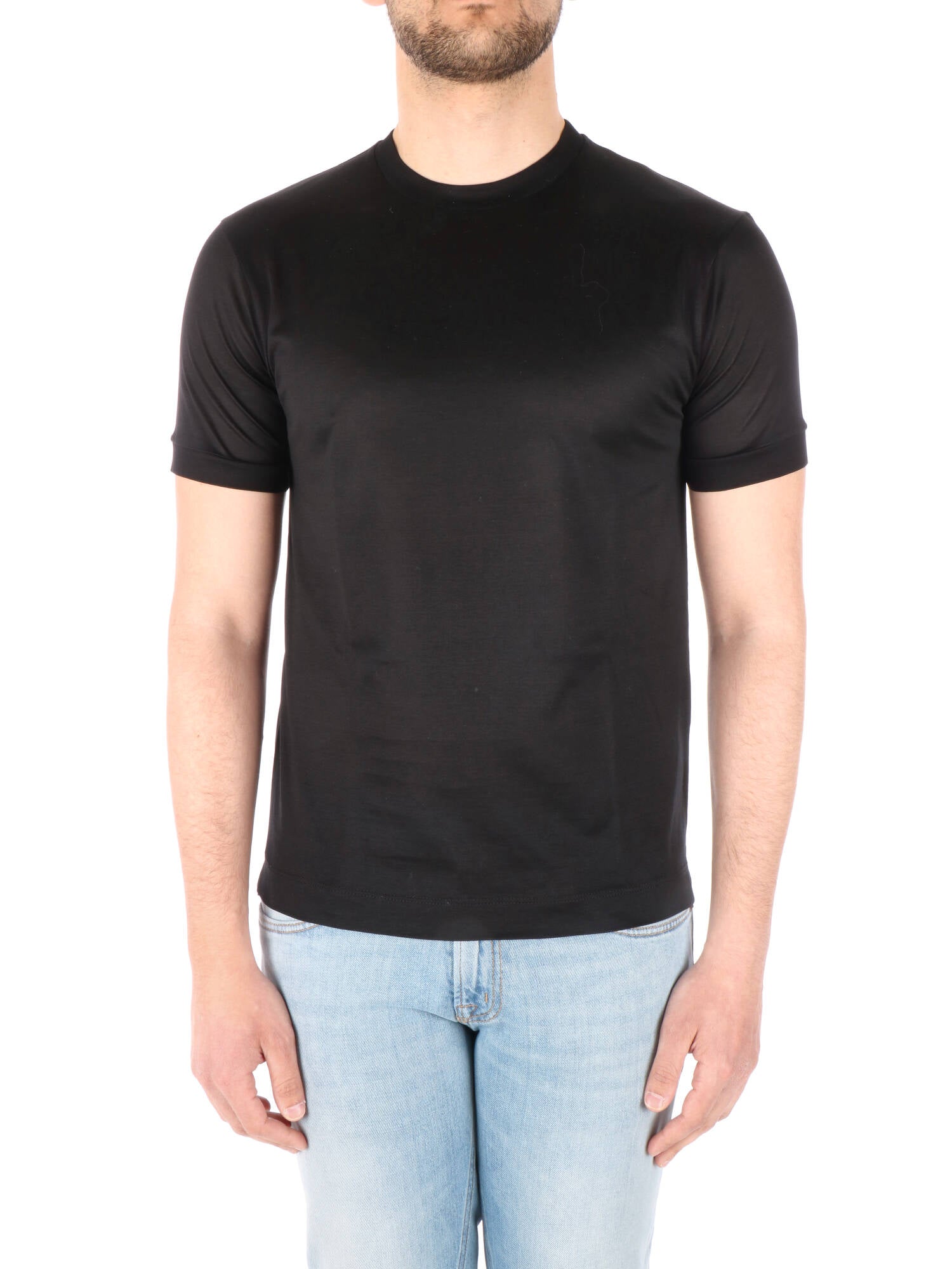 Daniele Fiesoli t-shirt uomo nera in filo di scozia
