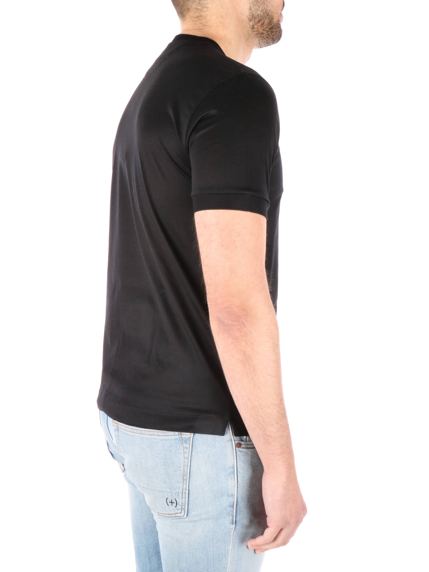 Daniele Fiesoli t-shirt uomo nera in filo di scozia