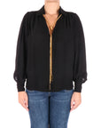 Elisabetta Franchi blusa nera con charms