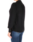 Elisabetta Franchi blusa nera con charms