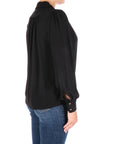 Elisabetta Franchi blusa nera con charms