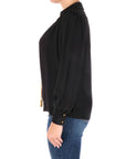 Elisabetta Franchi blusa nera con charms