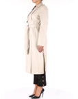 Twinset donna trench lungo spalmato