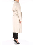 Twinset donna trench lungo spalmato