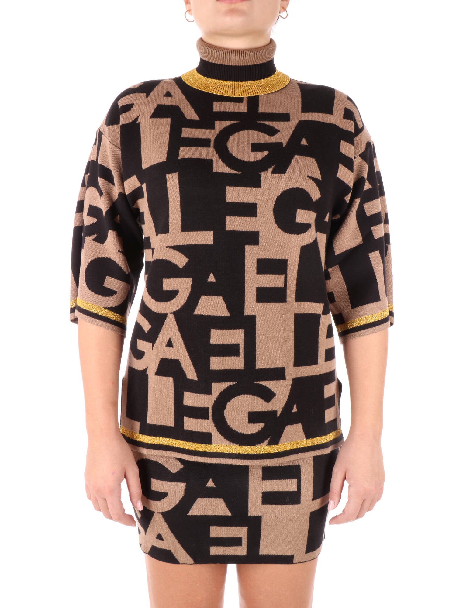 Gaelle Paris maglia  con logo all-over