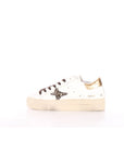 Ama brand sneakers donna bianco/oro