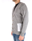 Amaranto cardigan uomo grigio