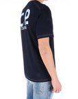 C.P. Company uomo t-shirt con logo frontale blu