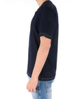 C.P. Company uomo t-shirt con logo frontale blu