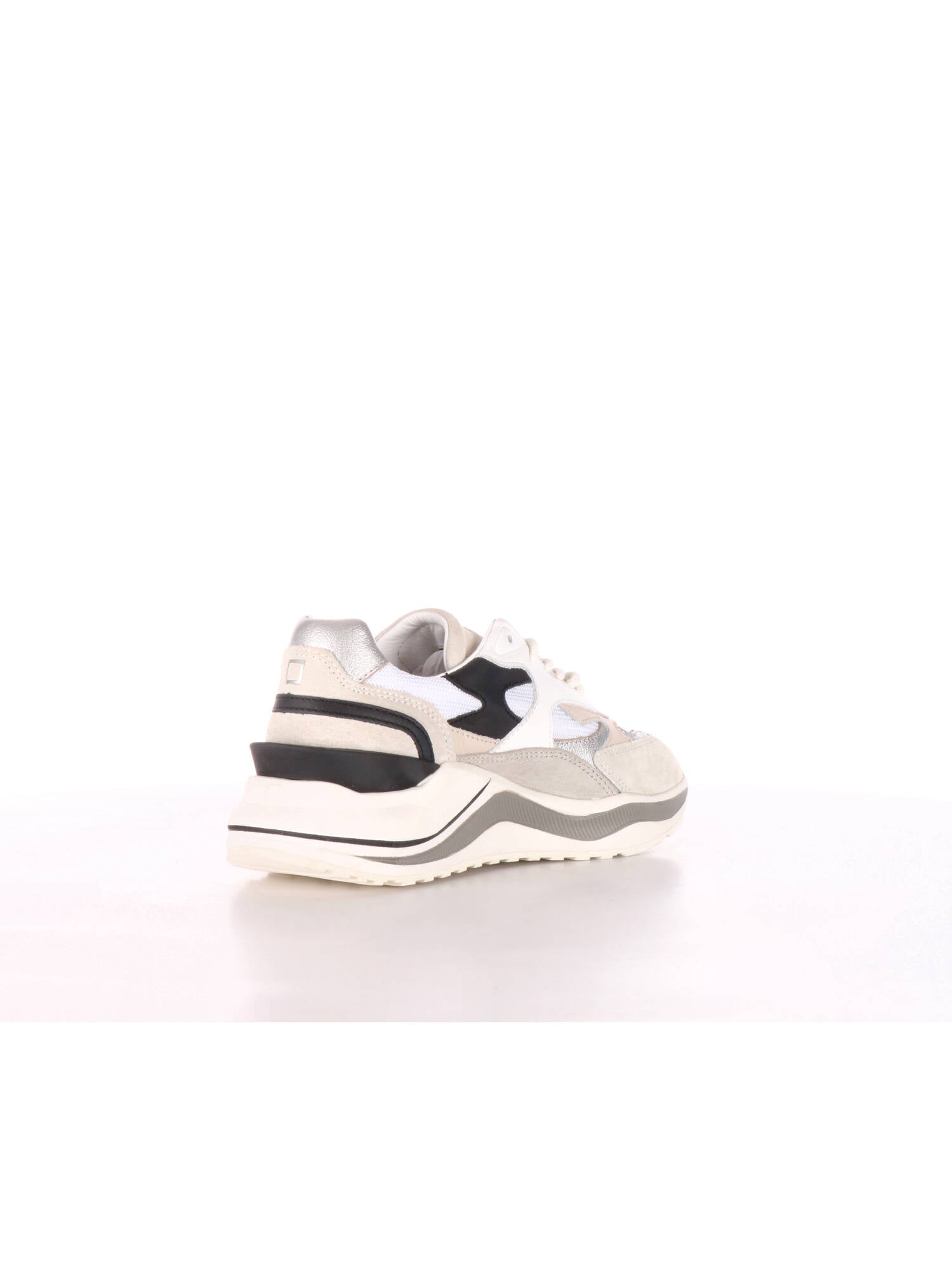 D.A.T.E. Sneakers donna Fuga argento/beige