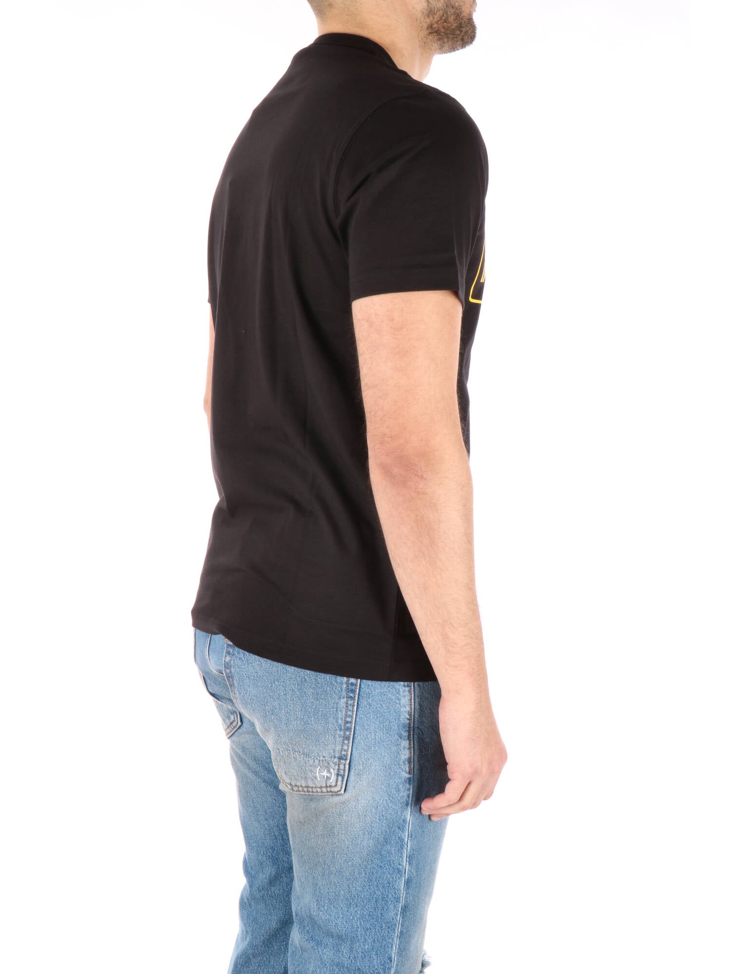 Barbour Int. T-shirt nera con logo grande