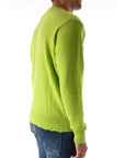 Amaranto maglia in lana verde fluo