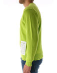 Amaranto maglia in lana verde fluo