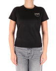 Pinko t-shirt nera logo gioiello