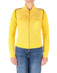 Elisabetta Franchi bomber in viscosa giallo