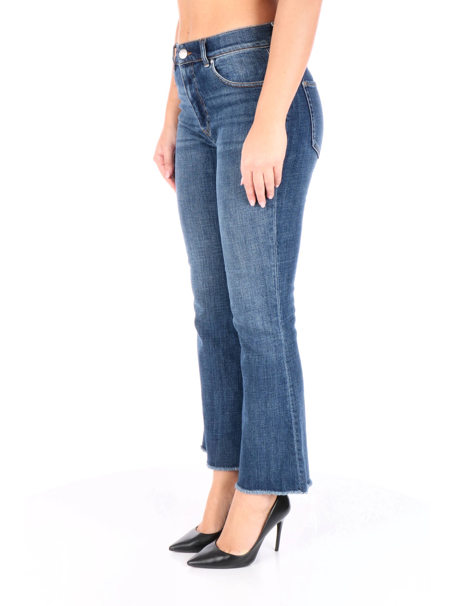 Pinko jeans bootcut in denim scuro