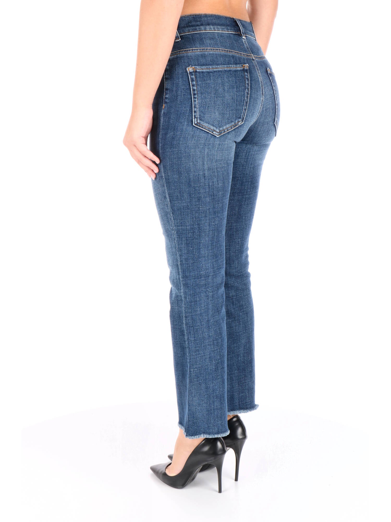 Pinko jeans bootcut in denim scuro