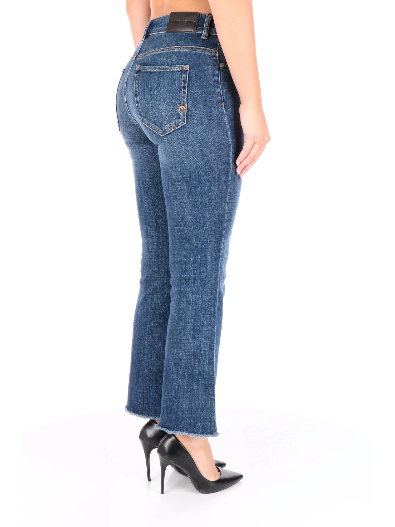 Pinko jeans bootcut in denim scuro