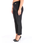 Elisabetta Franchi pantalone nero in crepe stretch