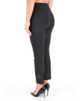 Elisabetta Franchi pantalone nero in crepe stretch