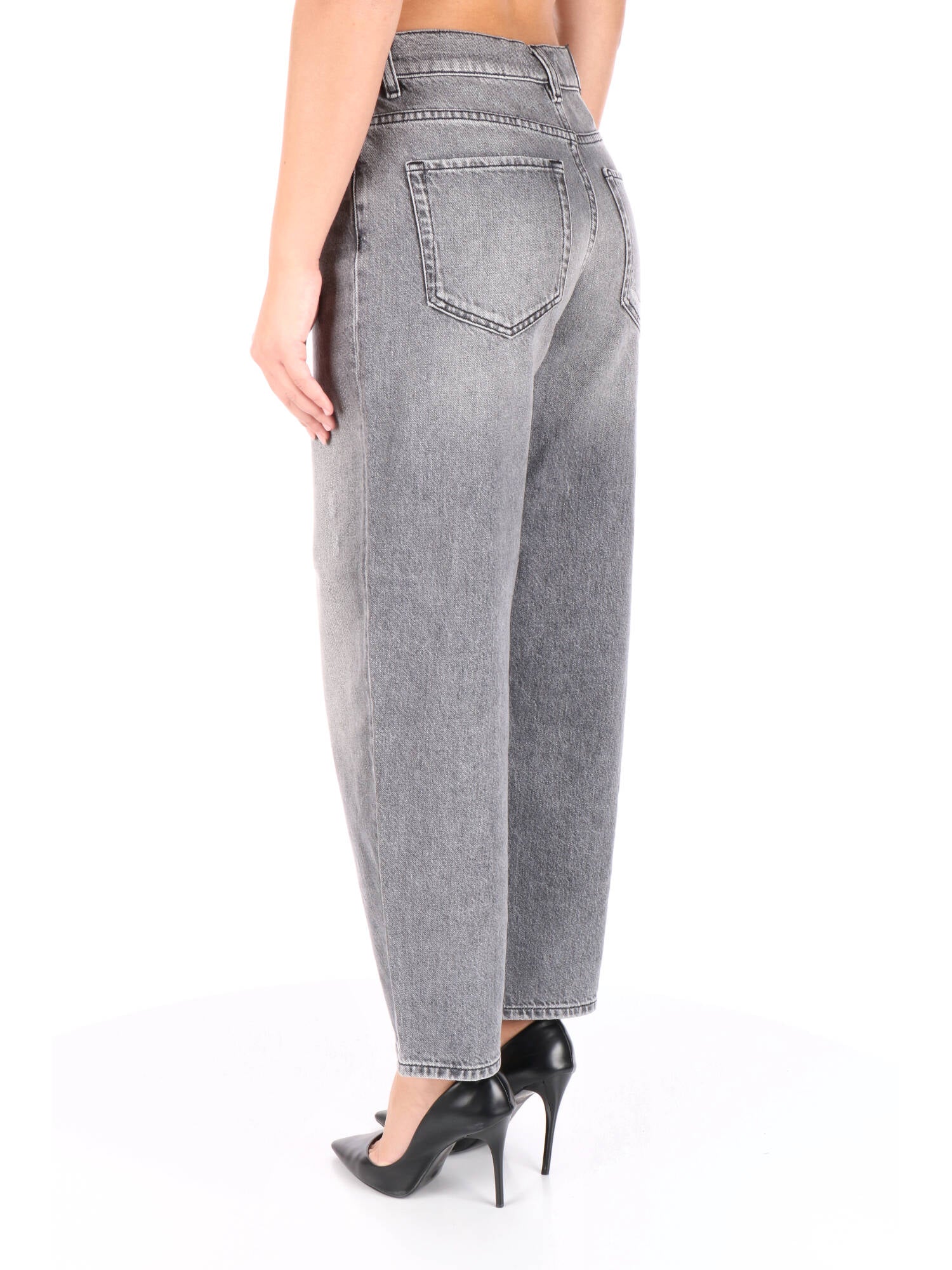 Pinko jeans egg-fit grigio