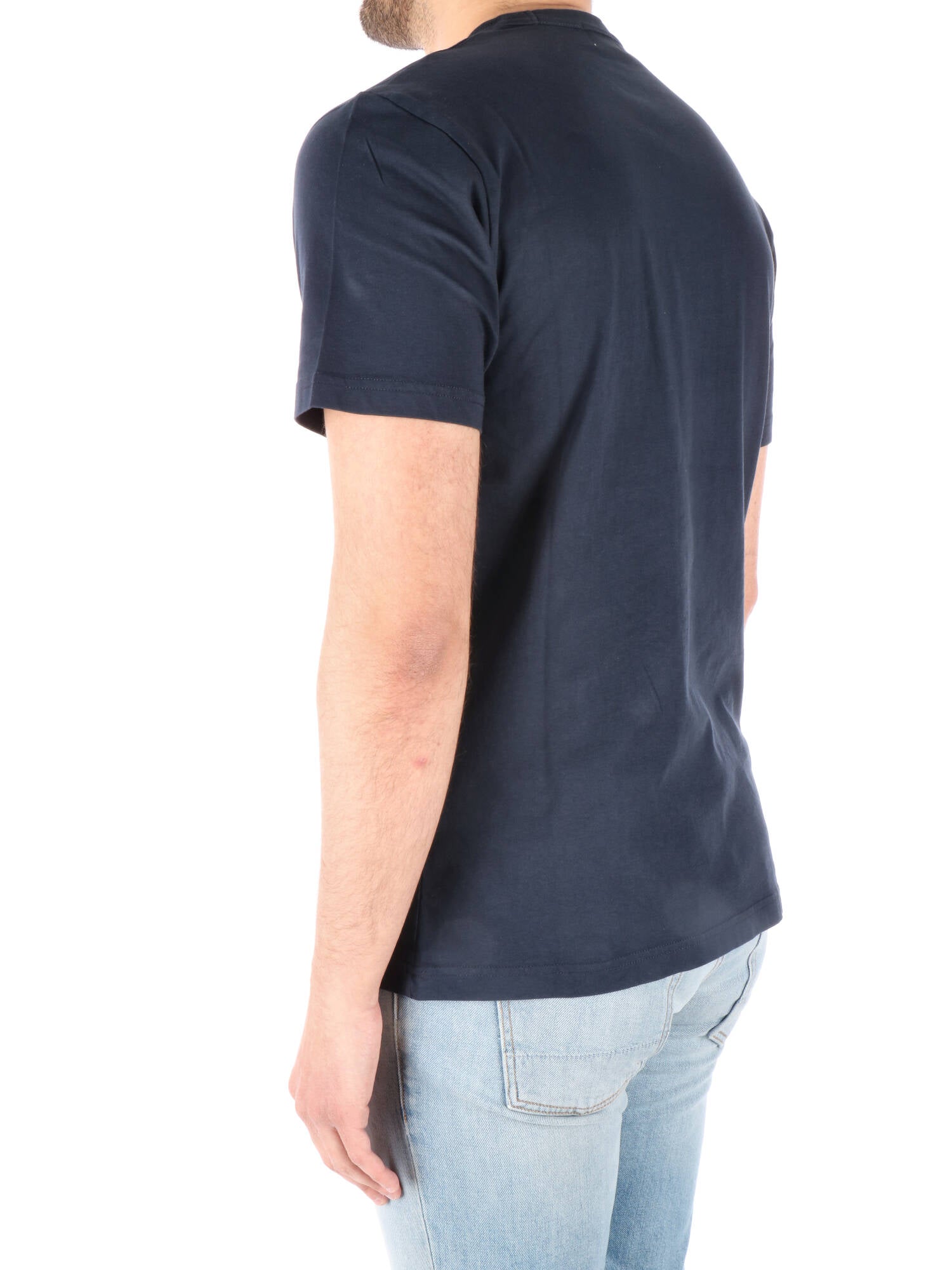 Woolrich t-shirt blu uomo con stampa grafica