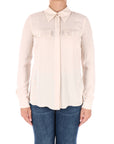 Elisabetta Franchi camicia in georgette con patte