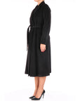 MaxMara Studio2 Cappotto lungo nero in lana