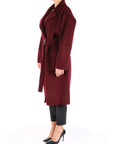 Elisabetta Franchi cappotto vestaglia bordeau