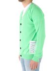 Amaranto cardigan uomo tricot verde