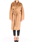 Elisabetta Franchi cappotto vestaglia beige