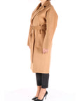 Elisabetta Franchi cappotto vestaglia beige