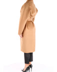 Elisabetta Franchi cappotto vestaglia beige