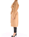 Elisabetta Franchi cappotto vestaglia beige