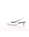 MaxMara Weekend slingback in nappa laminata