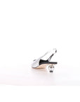 MaxMara Weekend slingback in nappa laminata