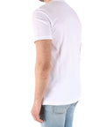 Woolrich t-shirt bianca uomo con stampa grafica