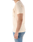 C.P Company t-shirt uomo panna con taschino