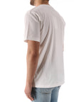 Amaranto t-shirt bianca con stampe