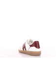 Elisabetta Franchi sneakers in pelle con logo bordeau