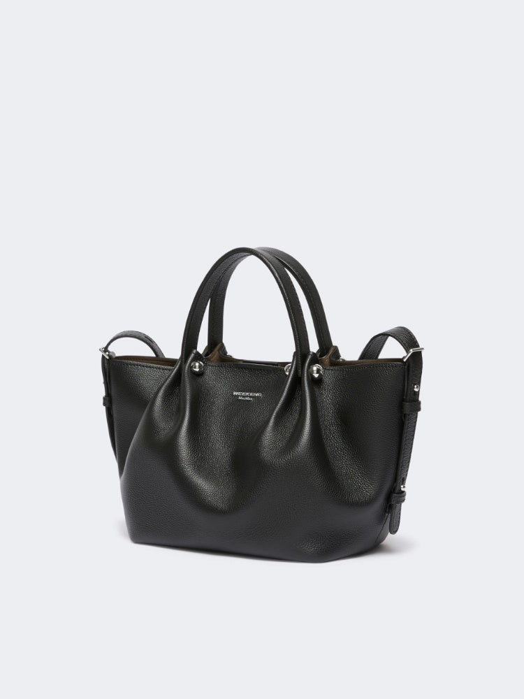 Max Mara Weekend Borsa Tote bag piccola in pelle texturizzata - NERO