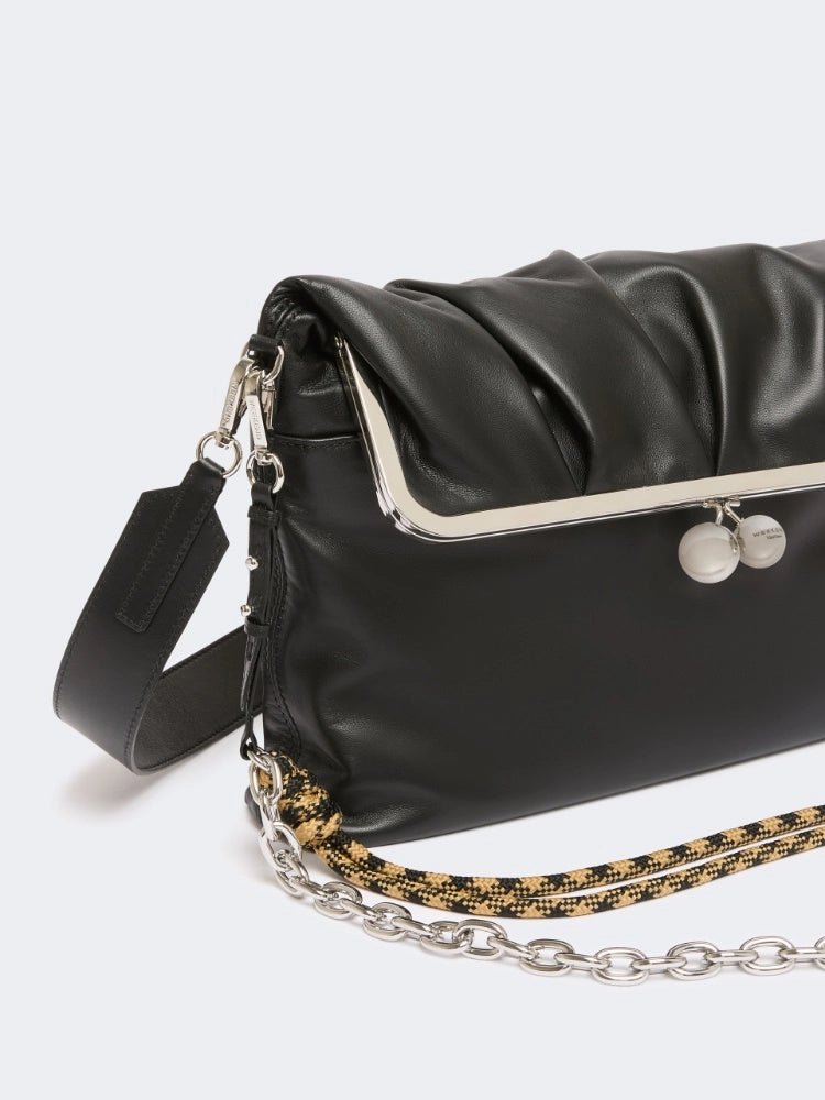 Max Mara Weekend Borsa Busta Pasticcino Bag in montone - NERO
