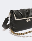 Max Mara Weekend Borsa Busta Pasticcino Bag in montone - NERO