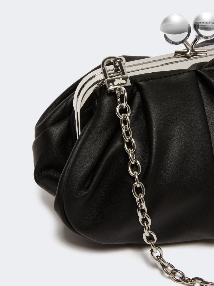 Max Mara Weekend Borsa Pasticcino Bag Small in montone - NERO