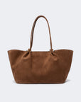 Max Mara Weekend Borsa Tote bag in suede - CIOCCOLATO
