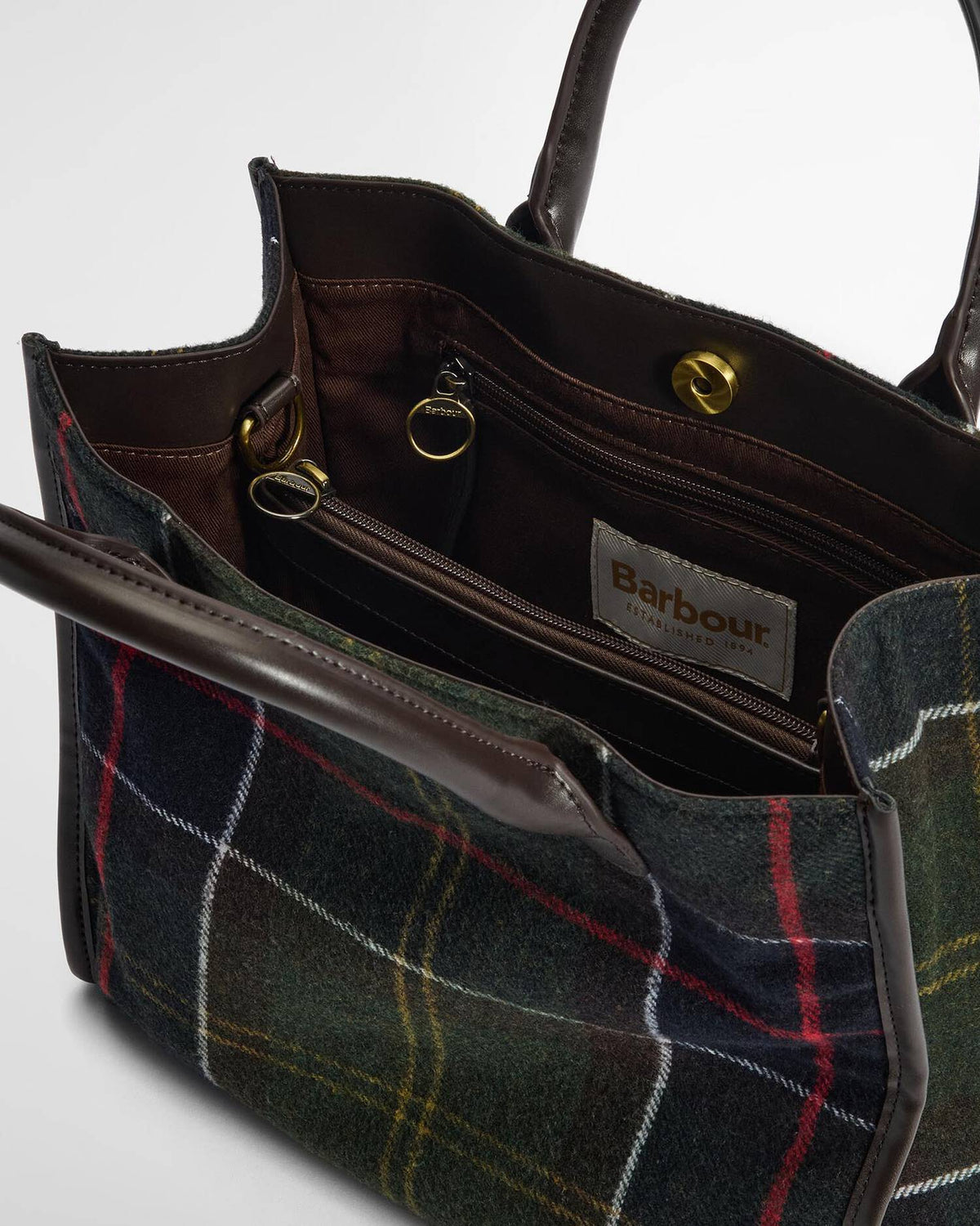 Borsa tote Barrhill in tartan